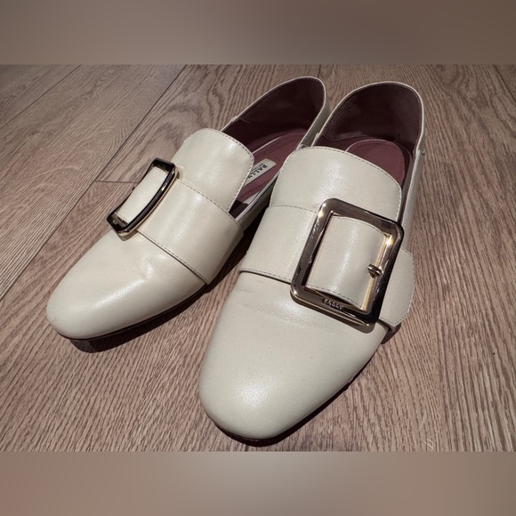 Janelle Women's Calf Leather Slipper In Bone - Picture 1 of 8